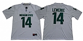 Michigan State Spartans 14 Brian Lewerke White Nike College Football Jersey,baseball caps,new era cap wholesale,wholesale hats